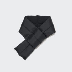 Утепленный шарф на подкладке HEATTECH Uniqlo, черный