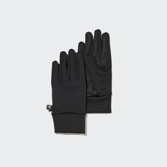 Эластичные перчатки HEATTECH на подкладке Uniqlo, черный