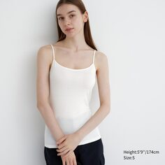 Термальный топ HEATTECH на бретельках Uniqlo, белый