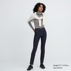Ультраэластичные джинсы скинни Uniqlo, темно-синий