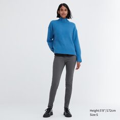 Брюки-леггинсы HEATTECH Ultra Stretch с высокой посадкой (длинные) Uniqlo, серый