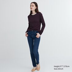 Ультраэластичные джинсы скинни Uniqlo, синий