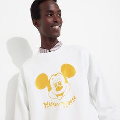 Свитшот Mickey Shines Uniqlo, белый