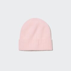 Вязаная шапка из 100% кашемира Uniqlo, розовый