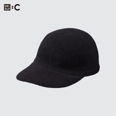 Регулируемая шерстяная шапка Uniqlo, черный