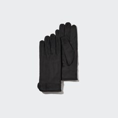 Перчатки на подкладке Uniqlo, черный
