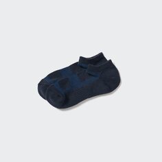 Короткие носки с ворсовой сеткой Uniqlo, темно-синий
