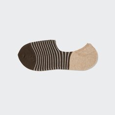 Низкие полосатые носки Uniqlo, темно коричневый