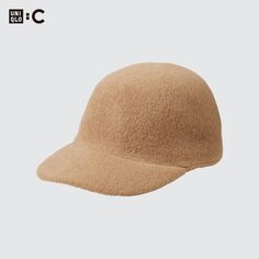 Регулируемая шерстяная шапка Uniqlo, бежевый