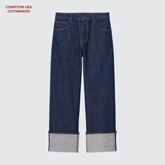 Джинсы Comptoir des Cotonniers Selvedge стандартного кроя Uniqlo, синий
