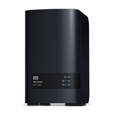 Сетевое хранилище Western Digital My Cloud EX2 Ultra, 2 отсека, 4 ТБ (2 х 2 ТБ), WDBVBZ0040JCH, черный