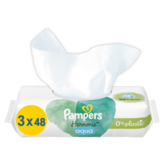 Pampers Harmonie Aqua салфетки для ухода, 3x48 шт/1 упаковка