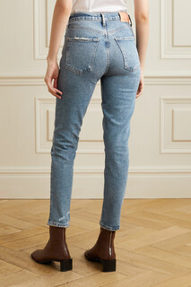 CITIZENS OF HUMANITY прямые джинсы Charlotte с завышенной талией и эффектом потертости, деним