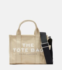 Маленькая холщовая сумка-тоут Marc Jacobs, бежевый