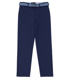 Хлопковые брюки Bedford со средней посадкой Polo Ralph Lauren, синий