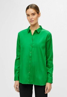 Рубашка Object с длинными рукавами, зеленый