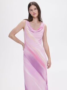Платье миди Mango Cairo, пастельно-розовый
