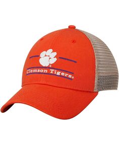 Мужская оранжевая регулируемая кепка с логотипом Clemson Tigers Bar Trucker Game