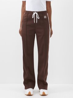 Спортивные брюки из джерси с вышивкой anagram LOEWE, коричневый