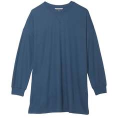 Ночная рубашка Victoria&apos;s Secret Glow Waffle Long-Sleeve, синий