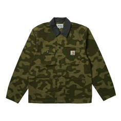 Куртка-рубашка Carhartt WIP x Palace Michigan Coat &apos;Dollar Green Camo&apos;, зеленый