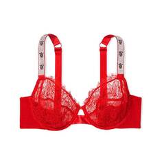 Бюстгальтер Victoria&apos;s Secret Very Sexy The Fabulous by Full-Cup Shine Strap, красный