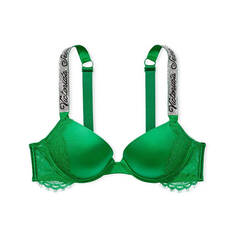 Бюстгальтер Victoria&apos;s Secret Very Sexy Shine Strap Lace, зеленый