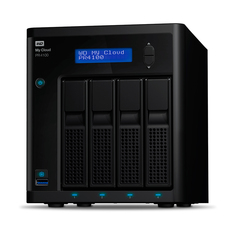 Сетевое хранилище Western Digital My Cloud Pro Series PR4100, 4 отсека, без дисков, WDBNFA0000NBK, черный