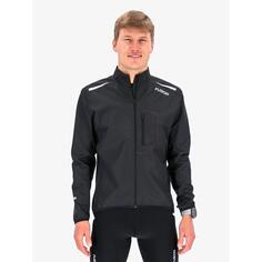 Fusion Mens S1 Jacket Мужская беговая куртка, ветрозащитная, водоотталкивающая, черный
