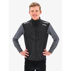 Fusion Mens S1 Vest Мужской жилет для бега, ветрозащитный, водоотталкивающий, дышащий, черный