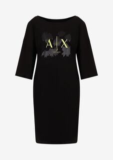 Короткое платье Armani Exchange, черный