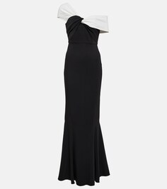 Асимметричное платье ROLAND MOURET, черный