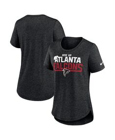 Женская футболка Heather Black Atlanta Falcons Local Fashion Tri-Blend Nike