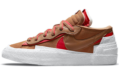 Туфли унисекс Sacai X Nike Blazer Low для скейтбординга, коричневый