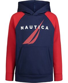 Пуловер с длинными рукавами для маленьких мальчиков, толстовка с капюшоном Nautica
