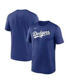 Мужская футболка Royal Los Angeles Dodgers New Legend с надписью Nike