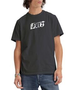 Мужская футболка с короткими рукавами и графическим логотипом с круглым вырезом Levi&apos;s Levis