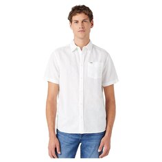 Рубашка с коротким рукавом Wrangler 1 Pocket Regular Fit, белый