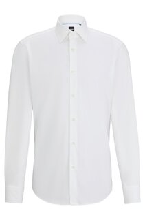 Рубашка Boss Regular-fit In Easy-iron Cotton Poplin, белый