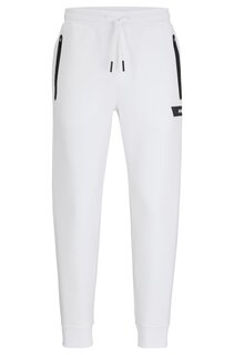 Брюки спортивные Boss Cotton-blend With Logo Stripe, белый