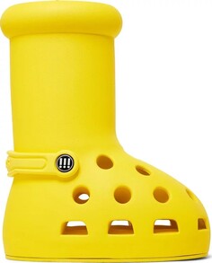 Большие красные ботинки Crocs x MSCHF, желтый