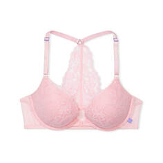 Бюстгальтер Victoria&apos;s Secret Sexy Tee Paisley Lace Push-Up, розовый