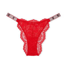 Трусики Victoria&apos;s Secret Very Sexy Shine Strap Lace Brazilian, красный