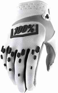 100% Airmatic Hexa Перчатки для мотокросса, белый/черный