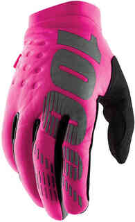 100% Brisker Женские велосипедные перчатки, розовый/черный