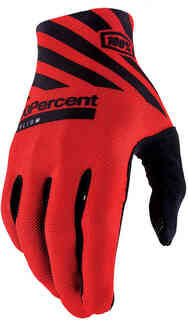 100% Celium Велосипедные перчатки, красный/черный