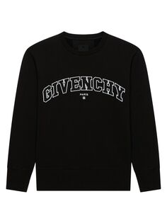 Толстовка Slim Fit из флиса с вышивкой Givenchy, черный