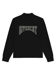 Свитер из шерсти и кашемира с нашивками Givenchy, черный