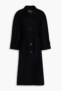 Шерстяное фетровое пальто ALBERTA FERRETTI, черный