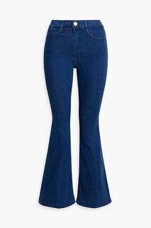 Расклешенные джинсы Le Pixie с высокой посадкой FRAME, синий
